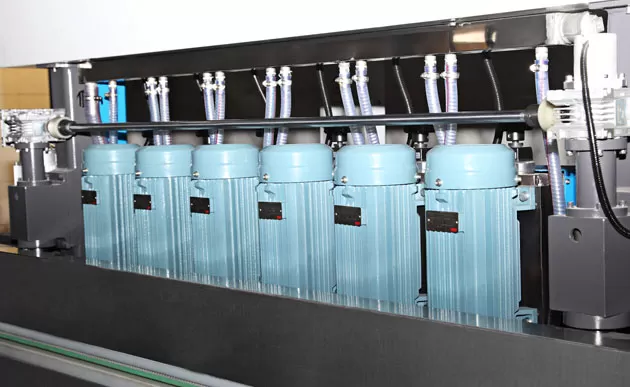 Специализированный дизайн мотора двойной круглой стеклянной прямой линии кромкозагибы машины