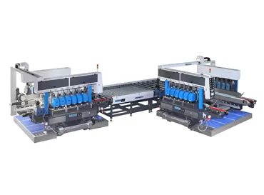 Стеклянная прямая линия двойная круглая обрезная машина